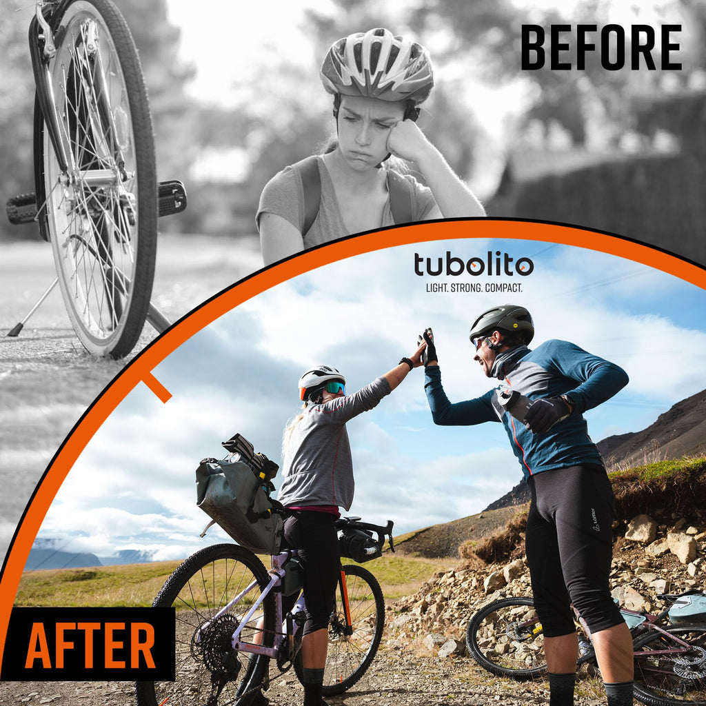 Tubolito Tubo Cxgravel Presta Valve,Orange,700 X 30-47Mm, 60Mm