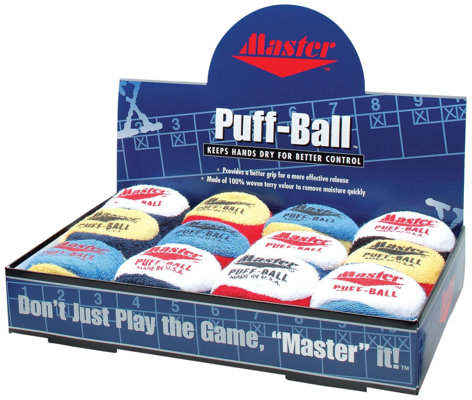 Master Industries Puff Balls Bowling Grip Aid (12 Count)