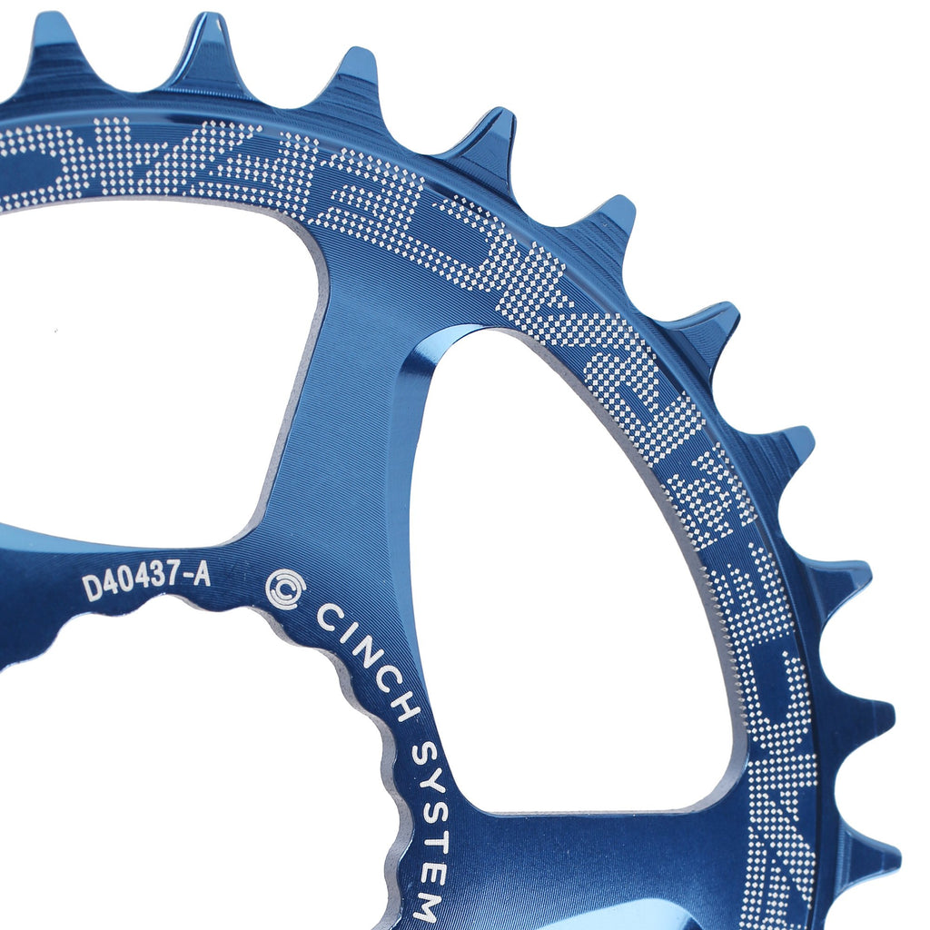 Race Face Rnwdm28Blu Narrow Wide Cinch Direct Mount Chainring Blue, 28T