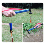 Redcamp Aluminum Camping Hammer With Hook, 12'' Lightweight Multi-Functional Tent Stake Hammer, Portable Camp Stake Mallet, Blue