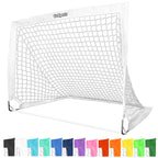 Gosports Team Tone 4 Ft X 3 Ft Portable Soccer Goal For Kids - Pop Up Net For Backyard - White