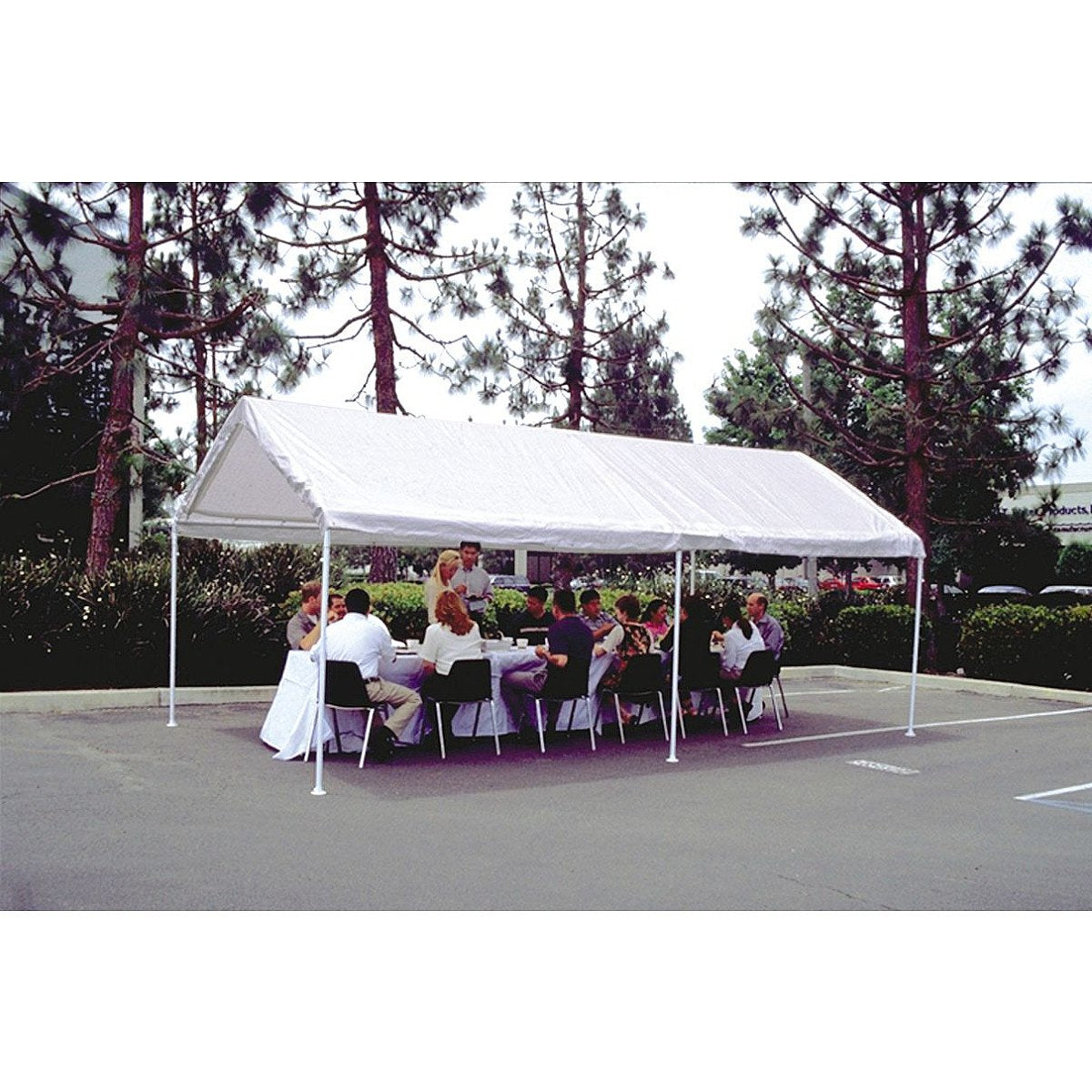 Moto Shade 10x20 Six Leg Multipurpose Vehicle Canopy - White