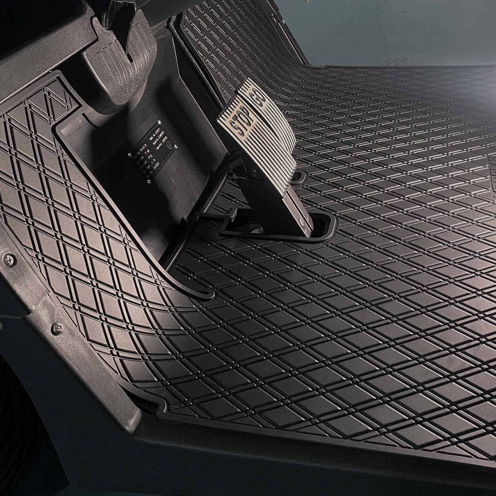 Xtreme Mats Icon Compatible, Full Coverage Golf Cart Floor Liner - Compatible With Icon Golf Carts (I20, I40) And Advanced Ev (G
