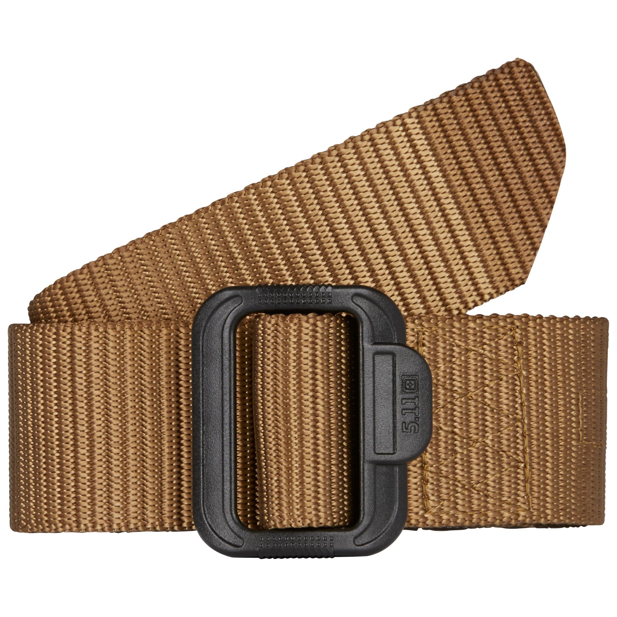 5.11 Tactical Belt, 1.75 TDU, Metal-Detector Friendly, Converts to Tie Down or Secondary Strap, Style 59552, Coyote, Small