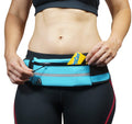 Dimok Running Belt Waist Pack - Water Resistant Runners Belt Fanny Pack for Hiking Fitness - Adjustable Running Pouch for Phones
