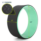 Prosourcefit Yoga Wheel Prop 12    For Improving Yoga Poses, Backbends, Flexibility, Balance, Stretching, Relaxation