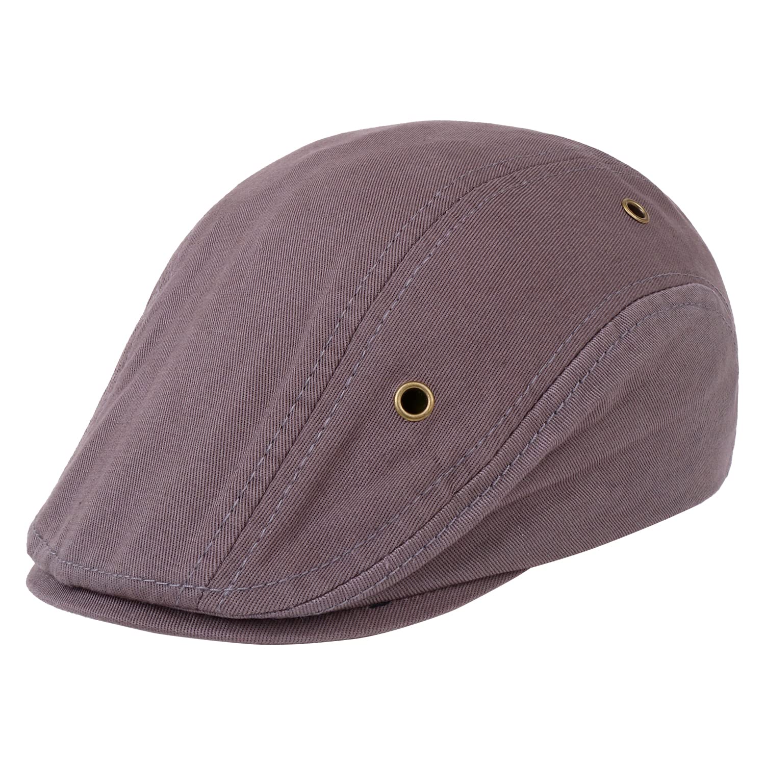 Zacharias MenS Cotton Beret Golf Cap A603 (Grey ;Free Size) (Pack Of 1)