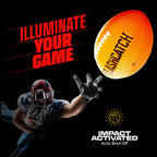 Light Up Youth Football - Glow In The Dark Ball - Outdoor Sports Birthday Gifts For Boys 8-15+ Year Old - Kids Teenage Youth Eas