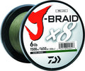 Daiwa J-Braidx8, Filler Spool, Chartreuse, Mono 15Lb-150Ch
