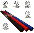 F.A.L. Product Martial Arts Equipment Foam Padded Sticks With Carry Bag Case Set 2 Pieces (Blue & Red)