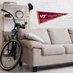 Rico Industries Ncaa Virginia Tech Hokies Classic 12'' X 30'' Felt Wall D  Cor Pennant - Great For Home/Bed Room/Man Cave D  Cor