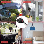 Heavy Duty Suction Cups,2 Pieces With Hooks Upgraded Car Camping Tie Down Suction Cup Camping Tarp Accessory With Viscous Silico
