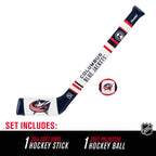 Franklin Sports Columbus Blue Jackets Nhl Mini Soft Hockey Stick Set - Nhl Team Soft Foam Mini Hockey Stick And Ball Set - Great