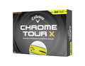 Callaway Golf Chrome Tour X 2026 Golf Balls(360 Yellow Stripe,One Dozen)