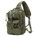 Lemubeane Tactical Sling Bag Backpack Military Rover Shoulder Sling Pack EDC Molle Assault Range Bag Crossbody Chest Pack (Army 