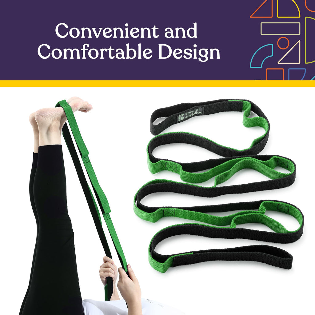 Special Supplies Yoga Strap For Stretching, Stability Training, Fitness, Flexibility, Physical Therapy, Home Workout Equipment,