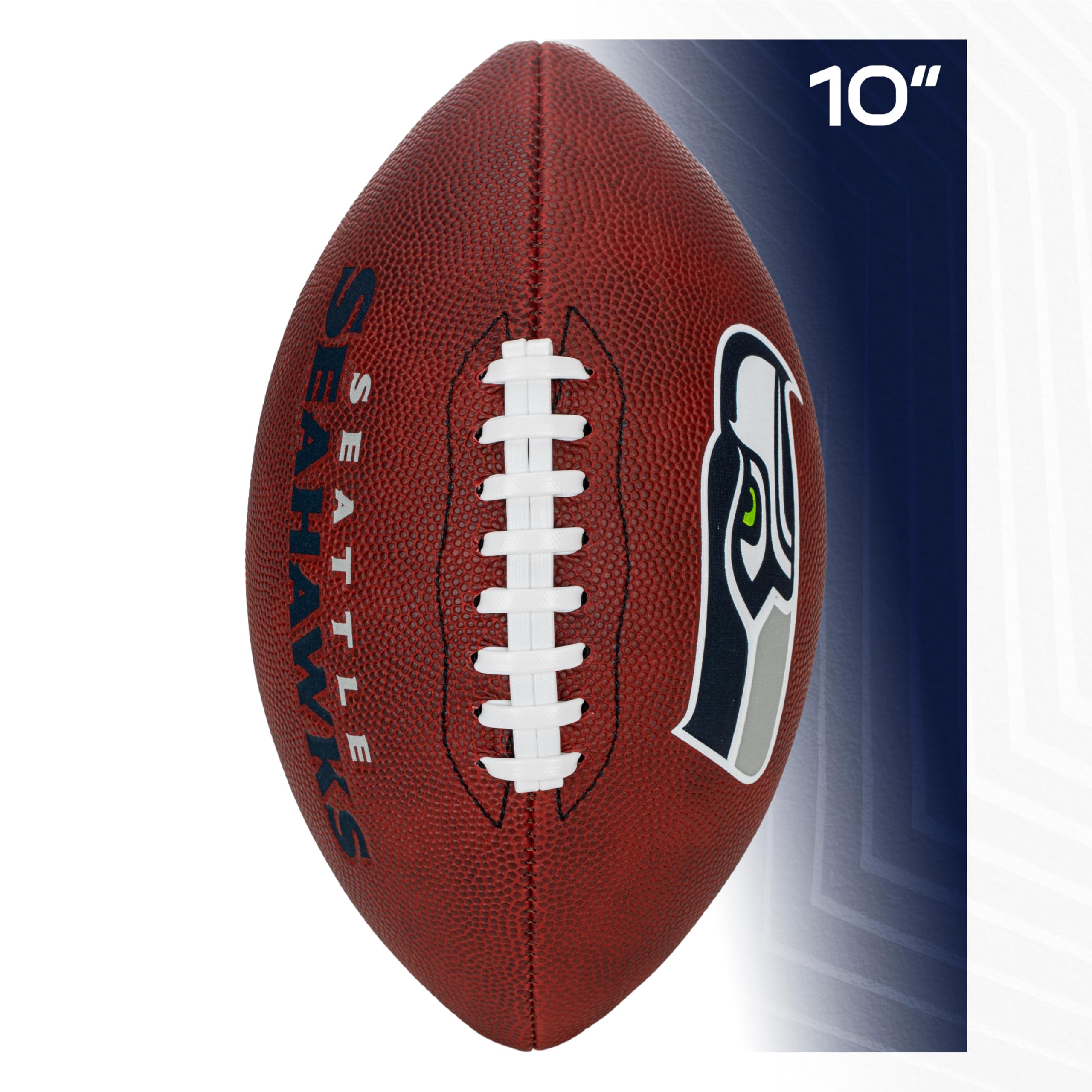 Franklin Sports Nfl Seattle Seahawks Football - Youth Junior Size Football For Kids - Official Nfl Team Logo + Colors Youth Ball
