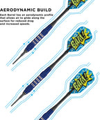 Viper Comix Soft Tip Darts: Bam (Blue), 18 Grams