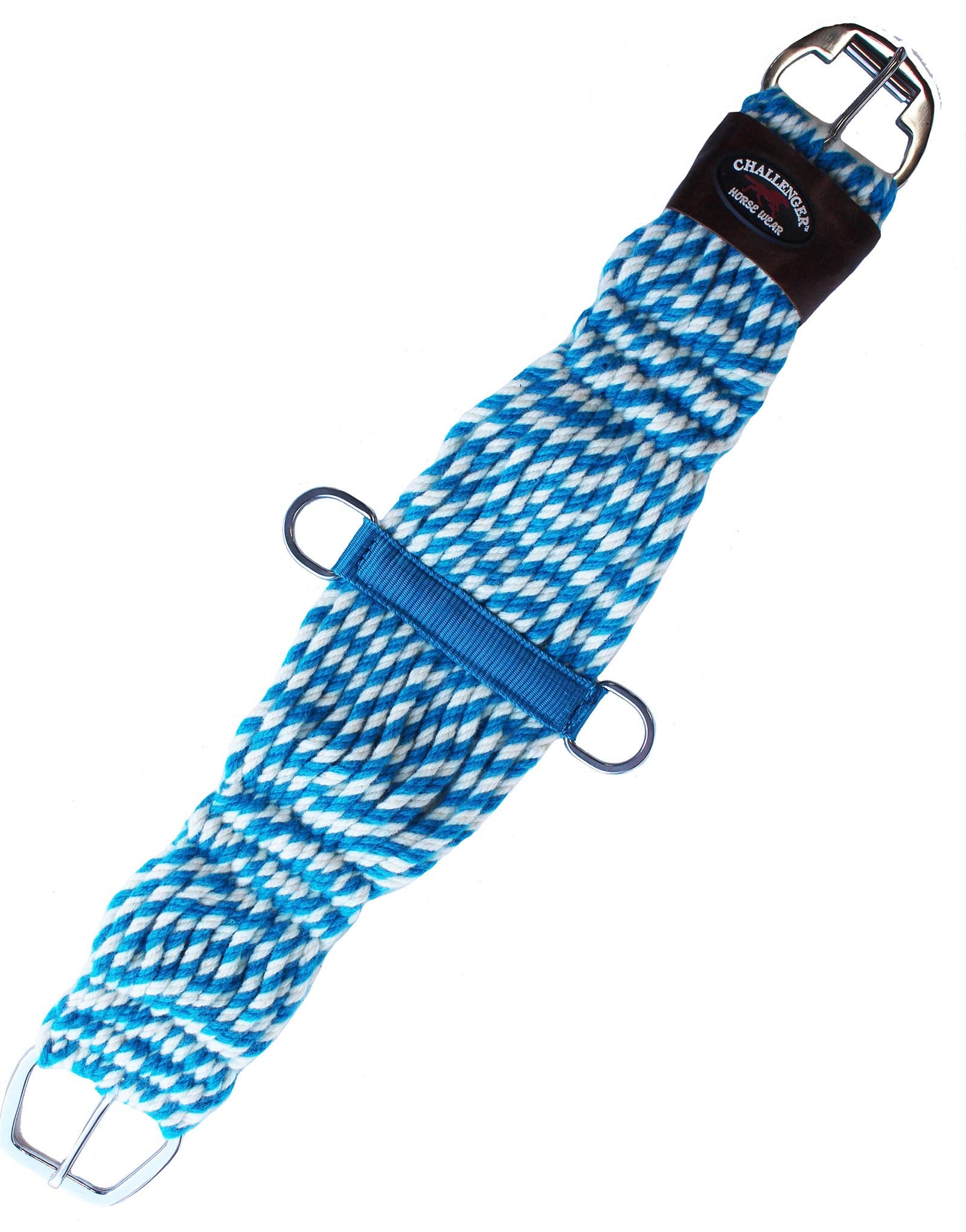 Challenger Horse 36'' Western 27 Strand Double Weave Two-Tone Mohair Roper Cinch 97Rt12-36