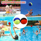 Guard Glasses Water Skipping Ball Summer Beach Ball 2-Pack Water Bouncing Balls Grip Ball For Beach Swimming Pool River Lake, Re