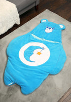 Kids Care Bears Bedtime Bear Sleeping Bag, Blue Care Bear Slumber Bag, Soft Cozy & Warm Nap Mat For Boys & Girls St