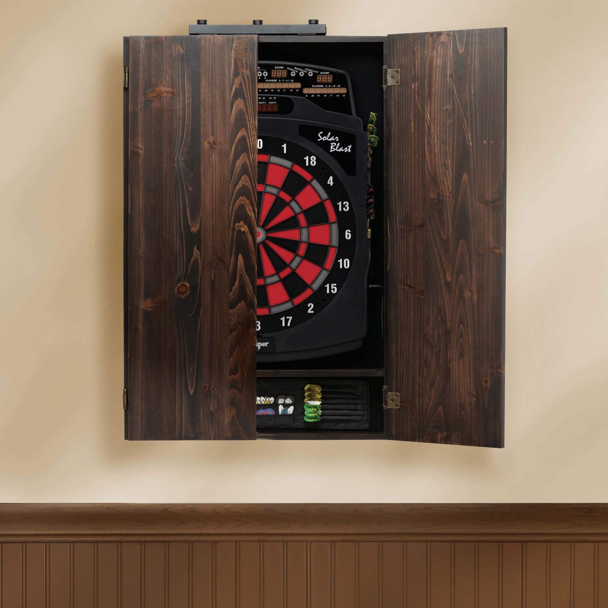 Viper Shadow Buster Dartboard Cabinet Mounted Display Light, With Ac Adapter,Black.