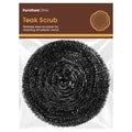Furniture Clinic Teak Scrub, 100% Stainless Steel Scrubber to Refinish Wood