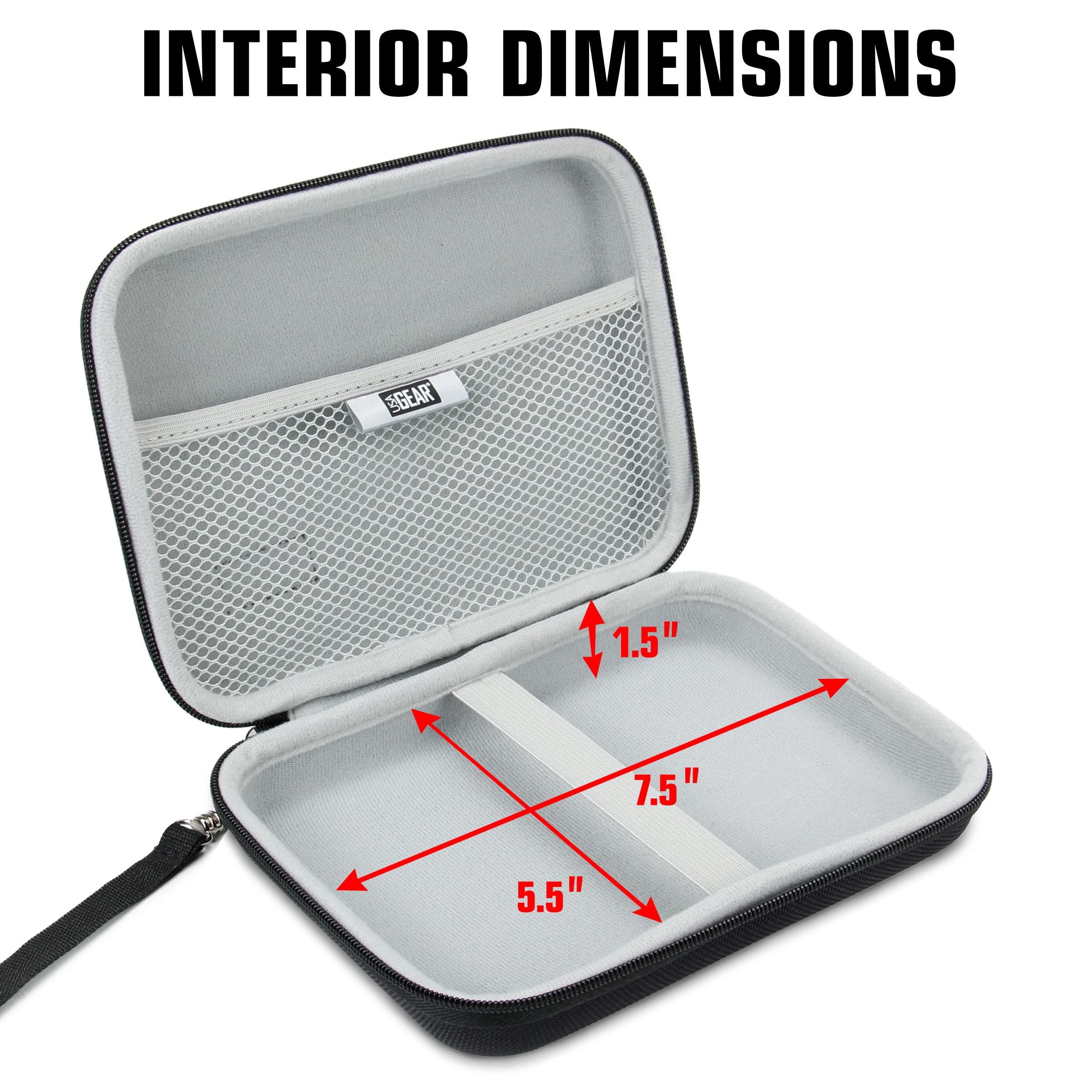 Usa Gear Golf Monitor Case - Swing Caddie Hard Case Compatible With - Swing Caddie Sc300, Sc200 Plus, And More Golf Accessories