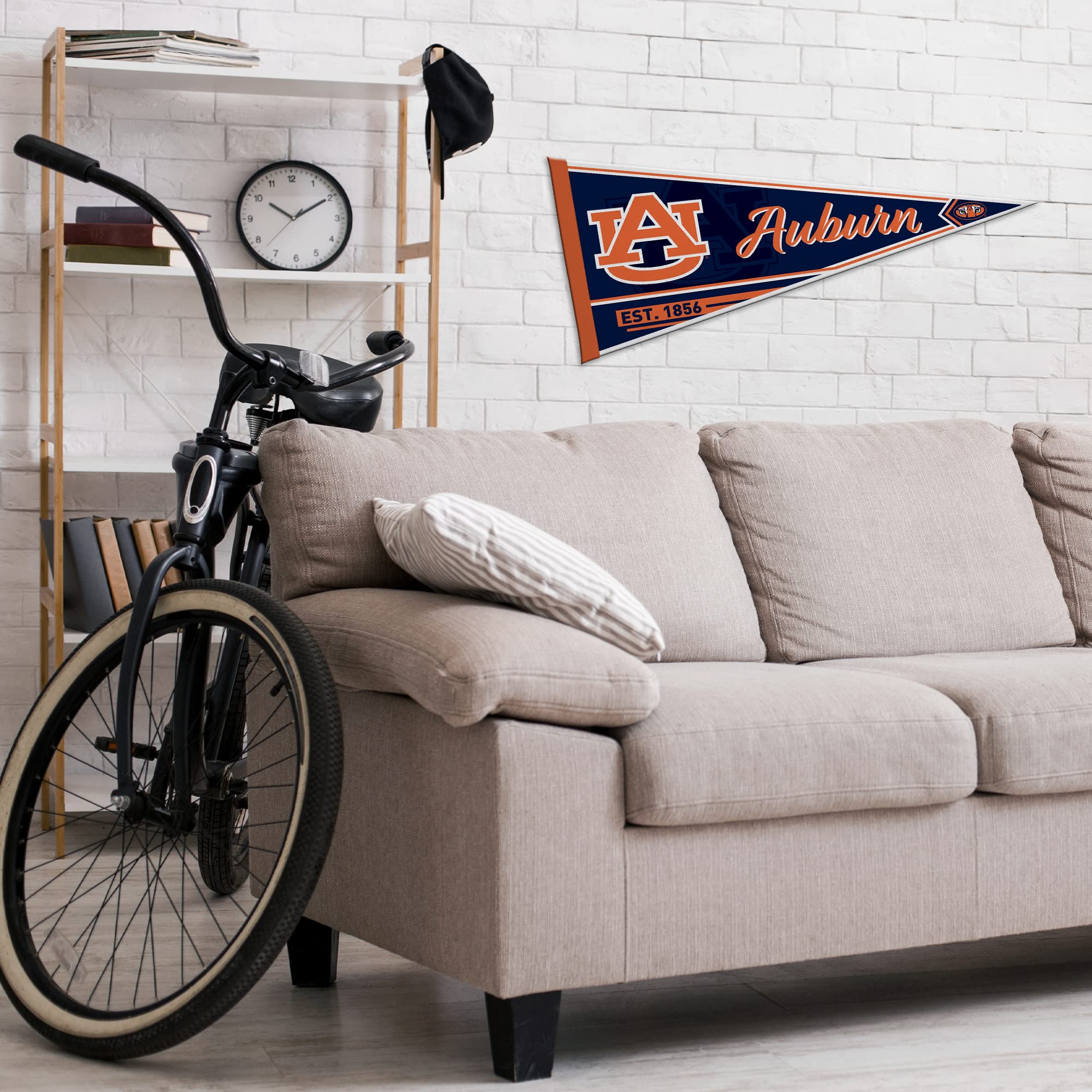 Rico Industries Ncaa Auburn Tigers Classic 12'' X 30'' Felt Wall D  Cor Pennant - Great For Home/Bed Room/Man Cave D  Cor