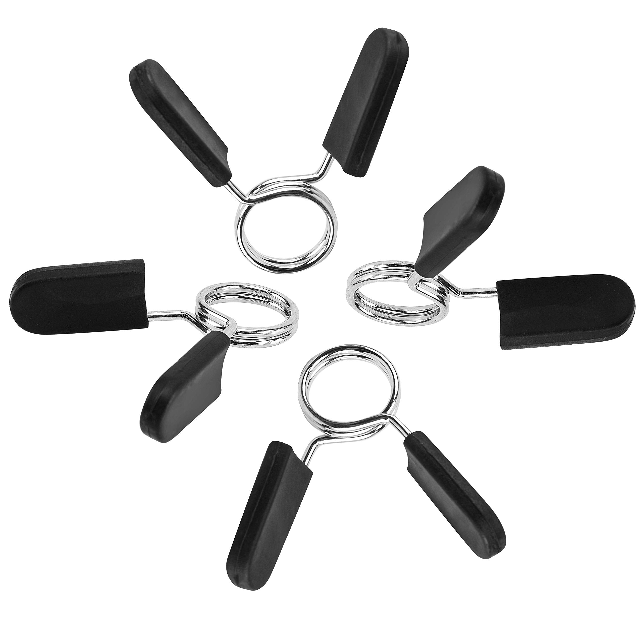 Eastygold Dumbbell Spring Clip Circlip Collars Barbell Weight Bars Clamps Clips Fitness Weightlifting Lock Buckle 1 Inch For Sta