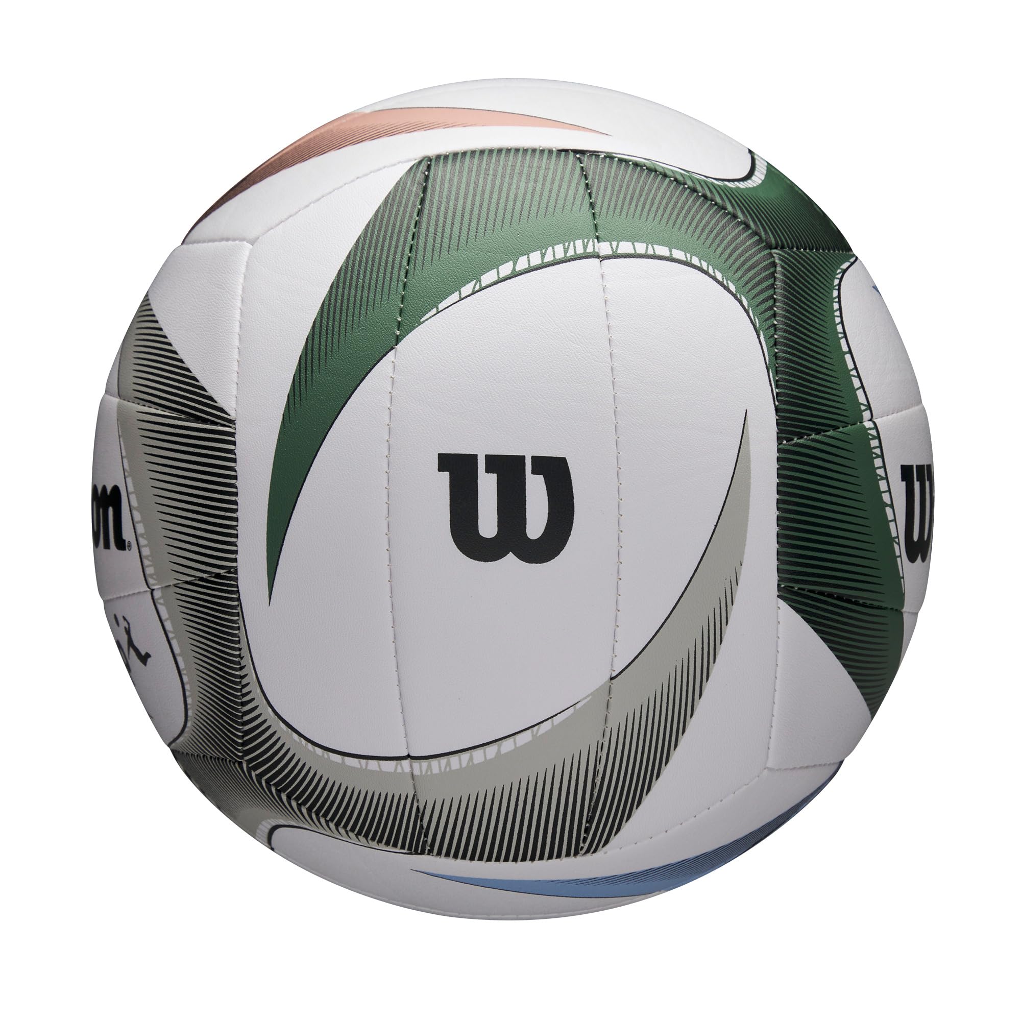 Wilson Avp Pxl Volleyball - Official Size, White/Blue/Green