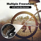 Rainflowwer Shimano 7 Speed Bike Cassette, Mf-Tz500-7 Bicycle Cassette 14-34T Multiple Cassette Cycling Replacement Part
