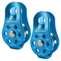Newdoar Fixed Plate Micro Pulley,26Kn Ce Certified General Purpose Small Aluminum Rope Pulleys For Climbing/Aloft Work/Rappellin