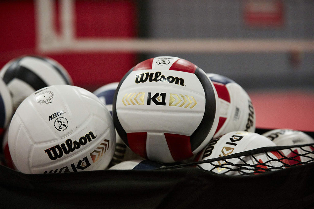 Wilson K1 Gold Indoor Game Volleyball - Official Size, Black/White