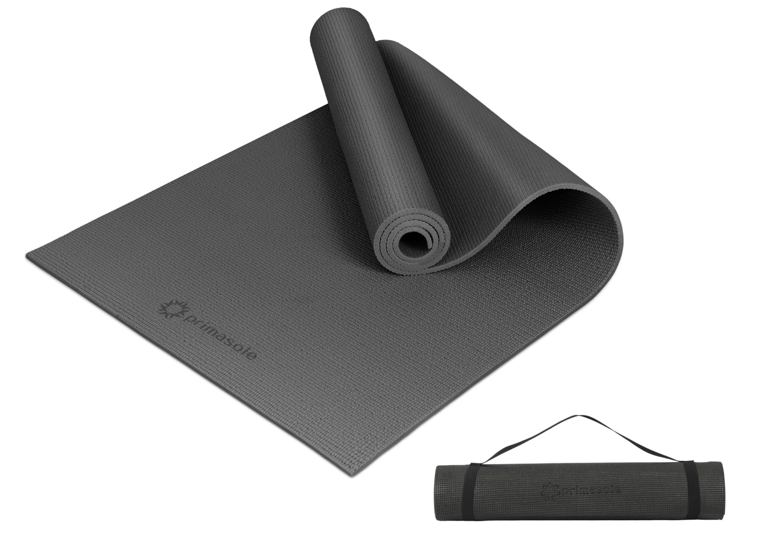 Primasole 1/4 inch & 1/3 inch Thick Yoga Mat, High-Density Cushioning with Grip-Enhanced Surface for Yoga, Pilates & Home Workou