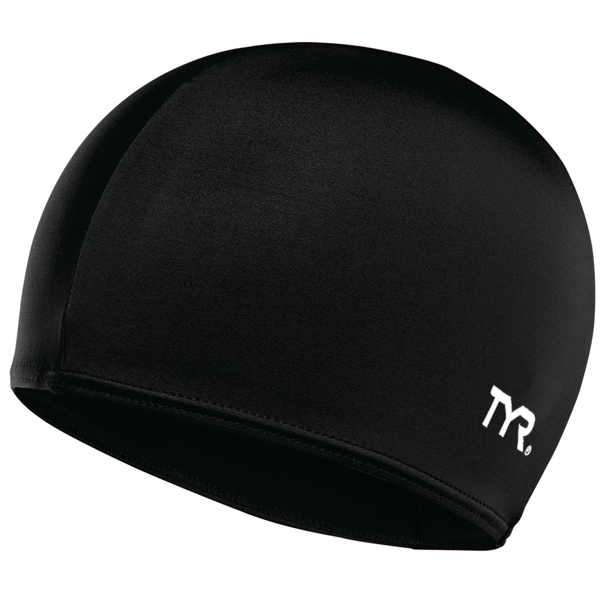 Tyr Mens All-Season Swim Cap, Black, One Size Us