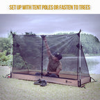 Onetigris Solo Mesh Screen Room With 3000 Waterproof Bathtub Floor, Ultralight 1 Person Screen House For Camping Backpacking Hik