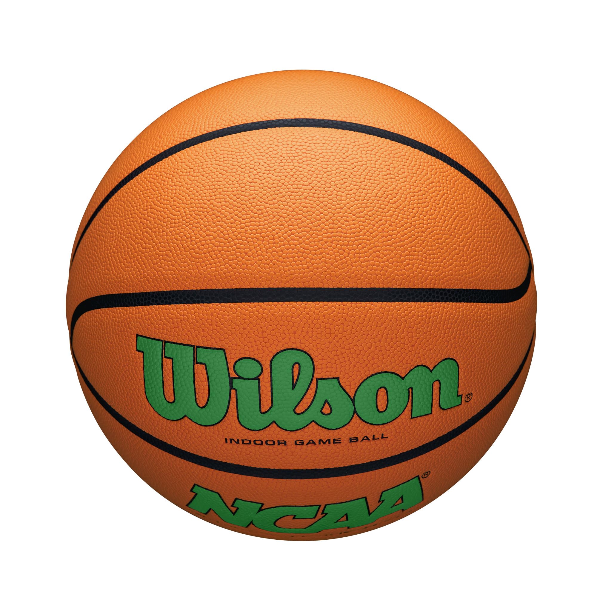 Wilson Ncaa Evo Nxt Official Indoor Game Basketball - Green/Orange, Size 6-28.5''