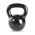 Cap Barbell Black Enamel Coated Cast Iron Kettlebell, 35 Lb