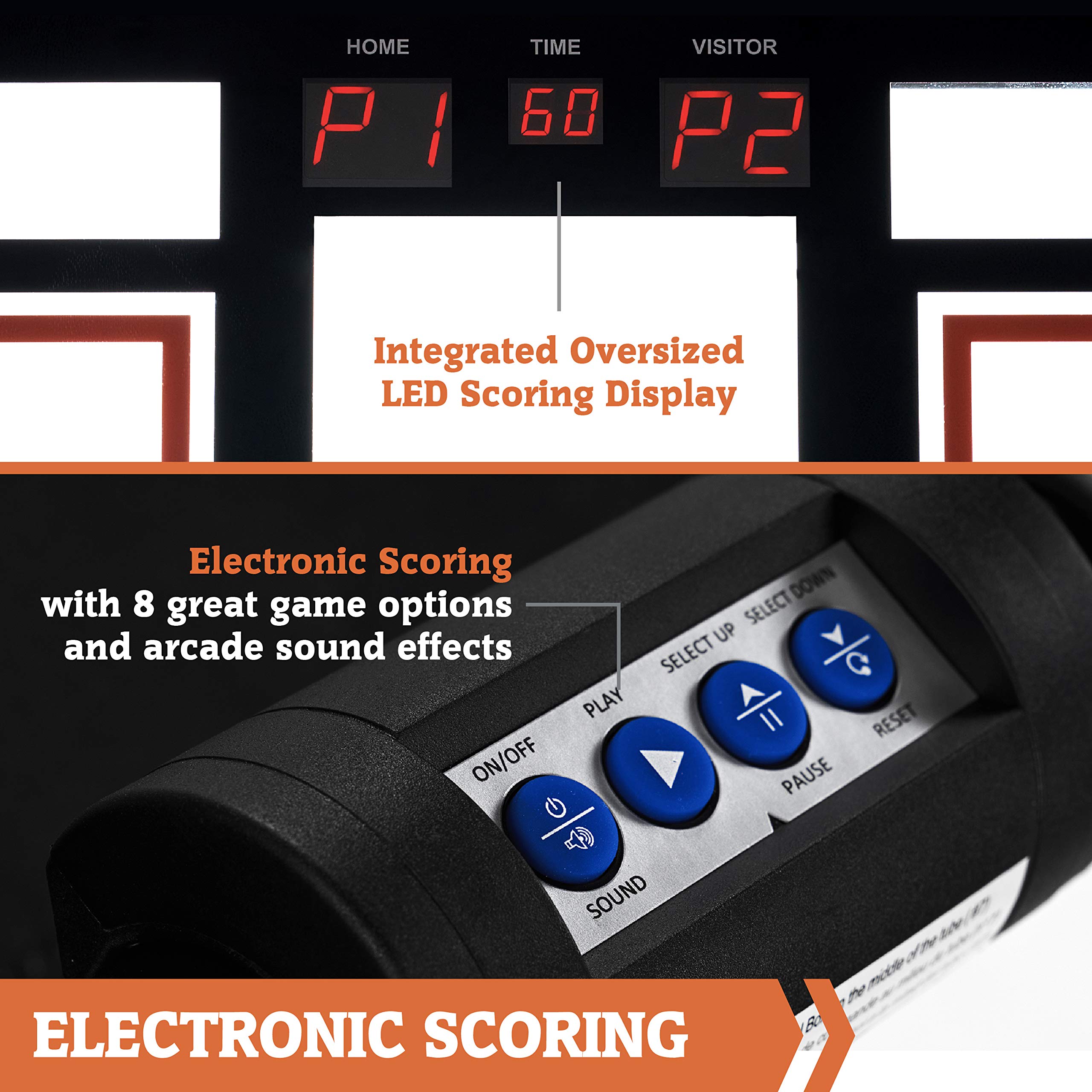 Hall Of Games 2 Player Arcade Basketball Game Blackgrey