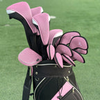 Andux 3Pcs/Pack Long Neck Golf Hybrid Club Head Covers Dial No. Tag Ctmt-02 Pink