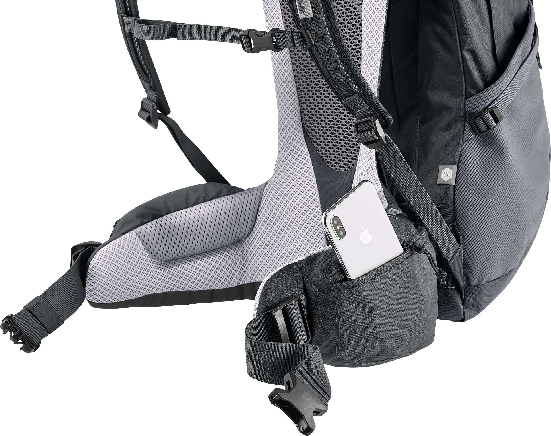 Deuter Womens Futura Pro 34 Sl Hiking Backpack, Black (Black Graphite), 34 L