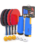 Nibiru Sport Ping Pong Paddles Set - Professional Table Tennis Rackets And Balls, Retractable Net With Posts And Storage Case - 