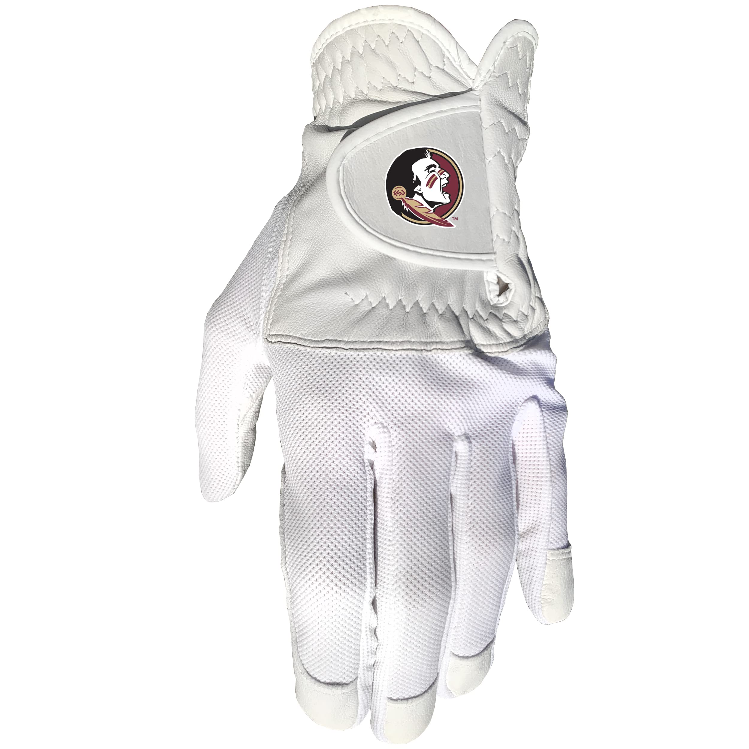Team Golf Ncaa Florida State Seminoles Mens Left Hand Golf Glove, For Right Handed Players, One Size, Includes Removable Double-
