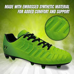 Vizari Laguna Junior. Firm Ground Soccer Shoes – Lime Green/Black