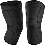 Cambivo 2 Pack Knee Brace, Knee Compression Sleeve Support For Men And Women, Knee Pads For Running, Hiking, Meniscus Tear, Arth