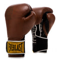 Everlast 1910 Leather Boxing Gloves | Vintage Training Gloves For Men And Women | Hook And Loop With Triple-Layer Foam | Heavy B