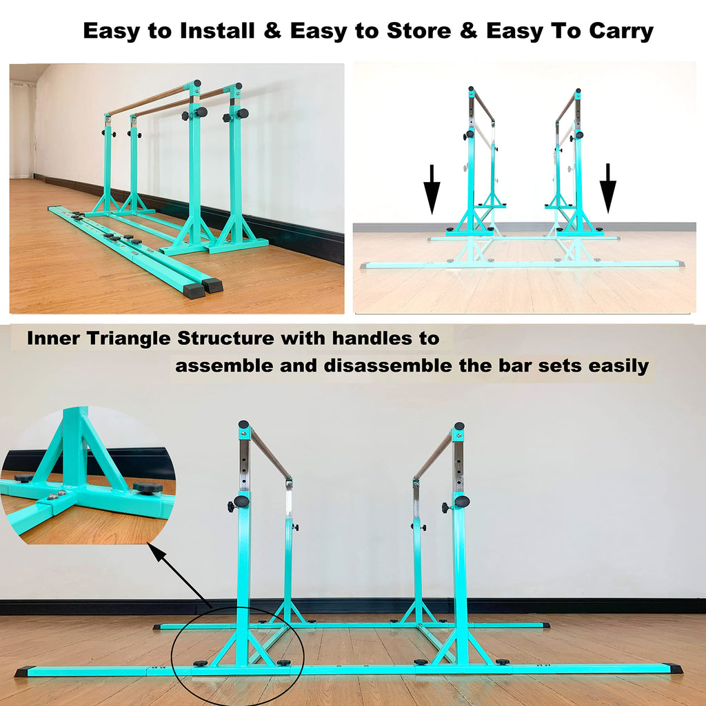 Marfula Gymnastics Double Horizontal Bars 3Play Gymnastic Parallel Bars Uneven Bars Gymnastics Training Bar With 304 Stainless S