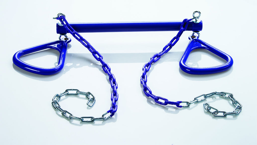 Ultimate Trapeze Bar With Rings | Purple | Compatible With Most Playsets | Easy To Install | 250Lb Capacity | Swing Hangers Not