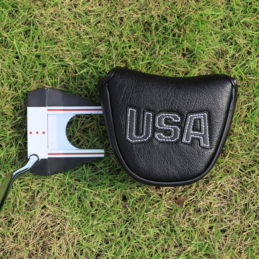 Usa Mallet Putter Cover Headcover Magnetic Golf Head Covers Headcovers Club Protective For Scotty Cameron Odyssey Stroke Lab Two